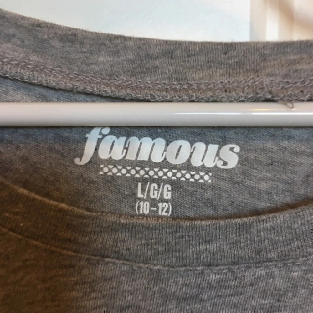 Old Navy Girls size large 10/12 gray  pocket top